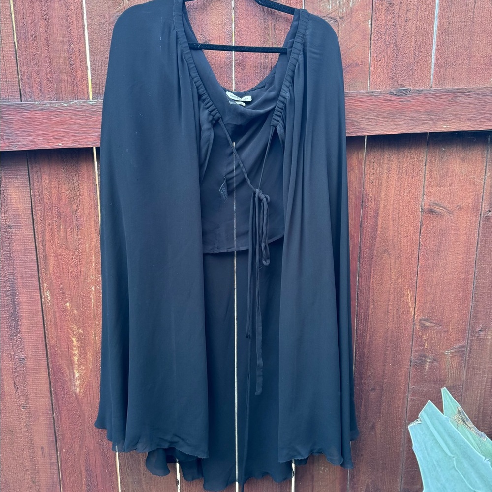 Black Isabel Marant Etolie Tie Maxi Skirt